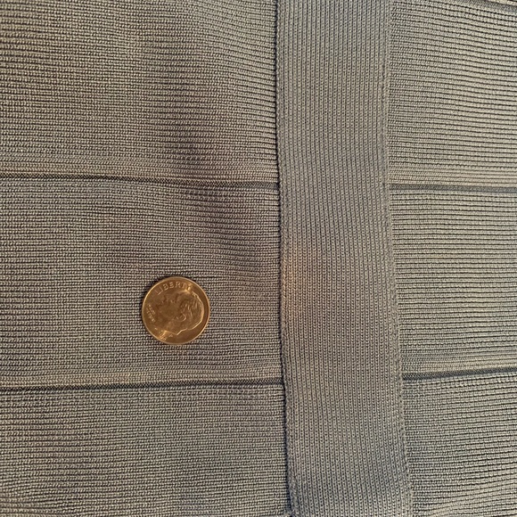 Herve Leger Deep V neck Haze bandage dress - Picture 7 of 8